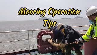 Mooring Operation Tips  For beginners [upl. by Aynotal]