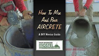 Precast AircreteFoam Concrete Panels  How To Mix and Pour [upl. by Bohi]