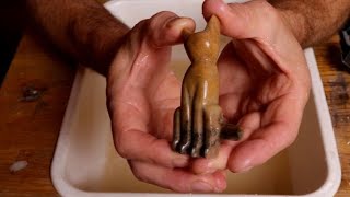 Beginner Soapstone Cat Carving Teacher  Student Tutorial [upl. by Jews]