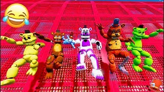 ALL FREDDY ANIMATRONICS SLIDE DOWN 999999 FEET GTA 5 Mods FNAF RedHatter [upl. by Ahsiekar25]