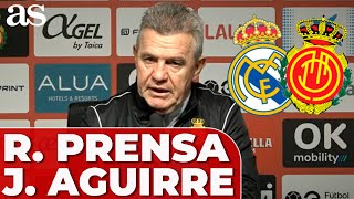 JAVIER AGUIRRE en RUEDA DE PRENSA BELLINGHAM RENOVACIÓN de ANCELOTTI  REAL MADRID  MALLORCA [upl. by Yenattirb224]