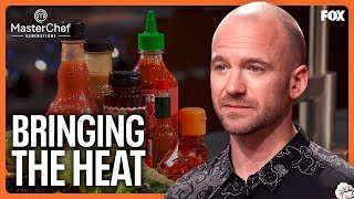 Sean Evans Challenges the Chefs To Make Their Best Spicy Dish  MasterChef [upl. by Lleynad]