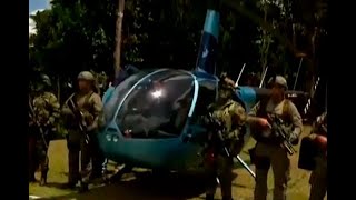 La Dijín encontró en la selva el helicóptero del capo del Clan del Golfo alias Otoniel [upl. by Barb]