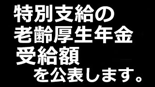 特別支給の老齢厚生年金受給額を公表します。 [upl. by Arola749]