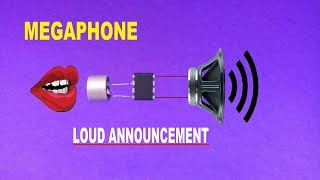 Diy Mic Amplifier CircuitDo Loud AnnouncementSimple Megaphone Circuit [upl. by Jary]