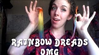 Rainbow Dreads an alternative method for adding extensions [upl. by Oicirtap125]