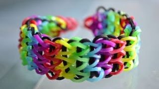 Comment faire un bracelet élastique triple Rainbow Loom DIY [upl. by Aeslehs]