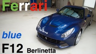 BLUE Ferrari F12 Berlinetta walkaround details [upl. by Niad]