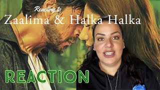 REACT TO Zaalima amp Halka Halka from the movie Raees with Shah Rukh Khan amp Mahira Khan [upl. by Ahsiuq67]