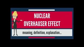 Nuclear Overhauser Effect NOE by Murali sir [upl. by Shirley]