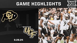 Colorado vs UCF Highlights  2024 Big 12 Football [upl. by Binetta324]