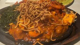 Sizzler at Fountain Sizzlers Restaurant in Mumbai India [upl. by Woehick105]