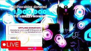 Pls donate roblox live🔴 GIVEAWAY [upl. by Adamson533]