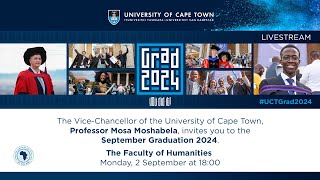 Faculty of Humanities graduation ceremony – 1800 on 2 September 2024 [upl. by Eiwoh]