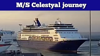 cruise ship MS Celestyal journey leaving Heraklion [upl. by Kora]