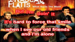 Rascal Flatts  What Hurts The Most  karaoke [upl. by Sherm]