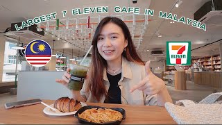 visiting Malaysias newest and largest 7 Eleven Cafe worth the hype [upl. by Anilet944]