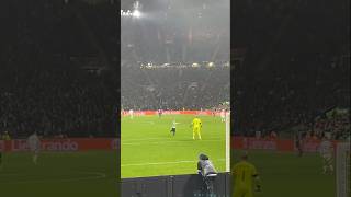 Celtic Park Pitch Invader Hugs Schmeichel celtic celticfc rbleipzig championsleague football [upl. by Nohsar46]