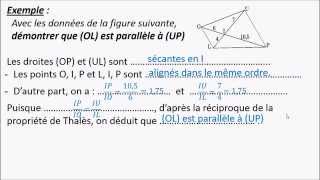 Niveau 3ème  Th2  démontrer que deux droites sont parallèles [upl. by Vevina]