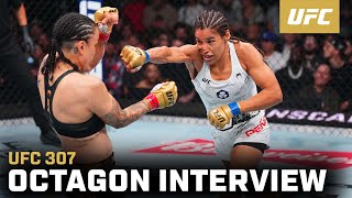 Julianna Peña Octagon Interview  UFC 307 [upl. by Nnyrat]