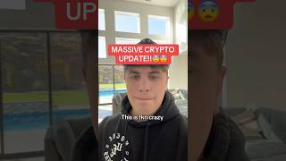 MASSIVE CRYPTO UPDATE😨 GET READY [upl. by Yenwat295]