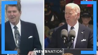 Biden and Reagan at Normandy The White House’s deliberate comparison  On Balance [upl. by Eidnim]