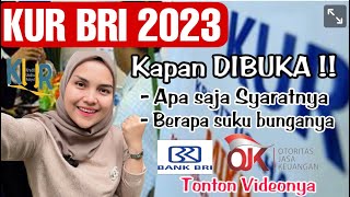 KUR BRI 2023 Kapan dibuka  Lengkapi persyaratannya Sekarang [upl. by Lhary]