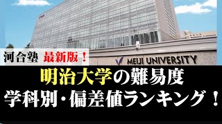 明治大学の学科別・偏差値ランキング！学部カーストを暴露 [upl. by Las755]