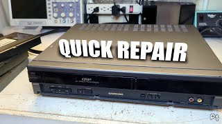 Samsung VT1270C VCR from 1992 power supply fix [upl. by Mellen831]