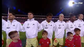 Serbia vs Spain National Anthem  UEFA Nations League 202425 [upl. by Lorraine]