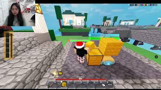 PLAYING BEDWARS IN ROBLOX [upl. by Croft256]