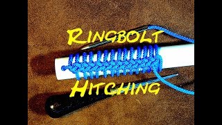 Single Strand Ringbolt Hitching  Single Strand Cockscombing  How to Tie [upl. by Aninep]