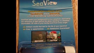 Seaview aquarium background adhesive product review [upl. by Maury]