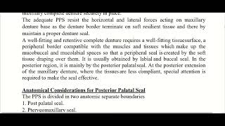 Posterior palatal seal [upl. by Lanam]