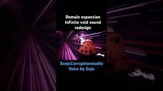 Domain Expansion infinite void sound redesign anime jujutsukaisen gojo sounddesign [upl. by Maidie489]