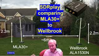 SDRplay compare mag loops MLA30 amp Wellbrook loop [upl. by Lladnik]