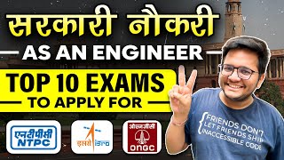 Government Job after BTech Computer Science  10 Exams to get a Government Job [upl. by Zilber]