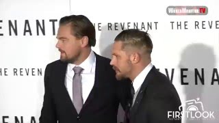 Leonardo DiCaprio amp Tom Hardy at the Revenant Premiere in Hollywood [upl. by Atnek]