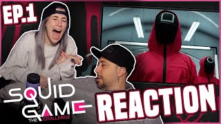 SQUID GAME  THE CHALLENGE è pazzesco 😱  Reaction PRIMA PUNTATA ⭕️ [upl. by Ycnay]