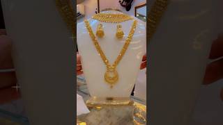 gold necklace jhumka design ytshort youtubeshorts viralshorts viralvideo [upl. by Nilorac668]