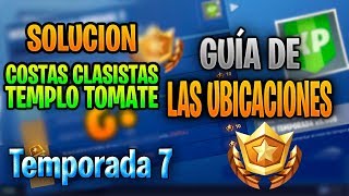 Como COMPLETAR TODOS los DESAFIOS de la SEMANA 2 Fortnite TEMPORADA 7 solución a Costas y Templo [upl. by Nevyar]