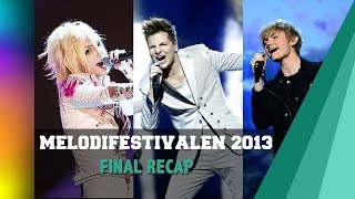 Melodifestivalen 2013  Final Recap [upl. by Ayital]