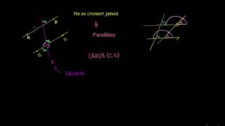 Angles formés par deux droites parallèles et une sécante [upl. by Onileba319]