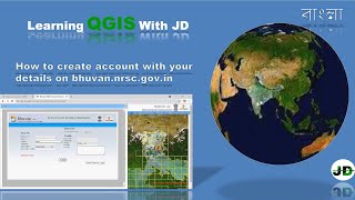 create account with your details on bhuvannrscgovinbhuvan Geoportal এ একাউন্ট করার পদ্ধতি [upl. by Margaux]