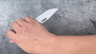 DEMKO KNIVES AD205 TEXTURED TITANIUM [upl. by Alemap834]