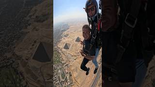 Skydiving over the Egyptian pyramids  Skydive PRO Egypt pyramids [upl. by Rafaellle]