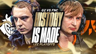 HISTORY IS MADE  G2 TAKE ON FNC IN THE LEC PLAYOFFS SUMMER 2024  CAEDREL [upl. by Natalie]