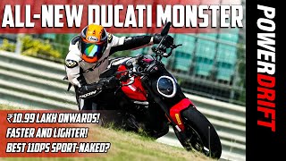 2021 Ducati Monster  Smaller and Faster  First Ride Review  PowerDrift [upl. by Wohlert]