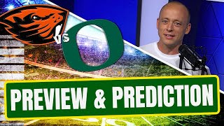 Oregon State vs Oregon  Preview amp Prediction Late Kick Cut [upl. by Atteloc362]