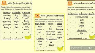 First Words Babys First Words Guide for Parents Learn to Talk  First Words for Babies Toddlers [upl. by Aisek]